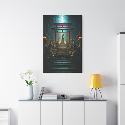 Fox Shrine Guardians Wall Art & Canvas Prints