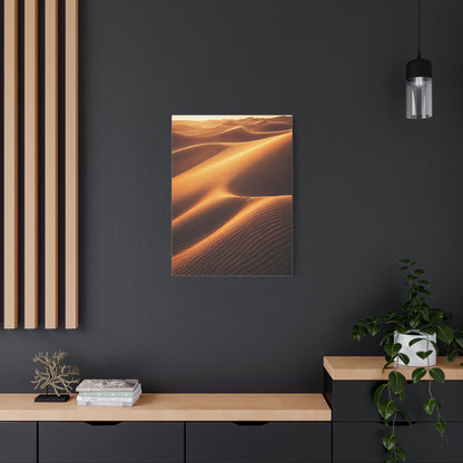 Golden Desert Waves Wall Art & Canvas Prints