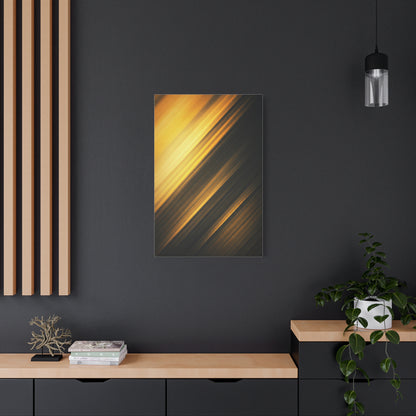 Golden Shadow Streaks Abstract Wall Art & Canvas Prints