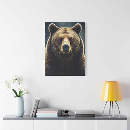 Geometric Style Brown Bear Wall Art & Canvas Prints