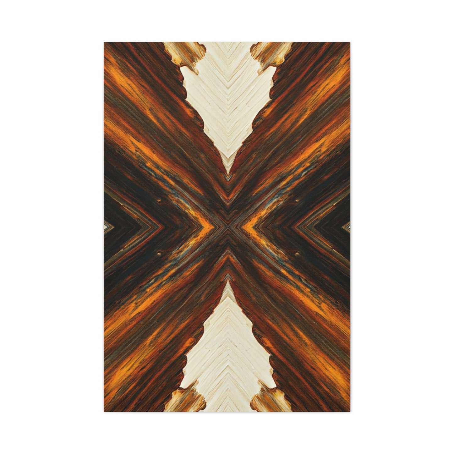 Symmetrical Earth Cross Abstract Wall Art & Canvas Prints