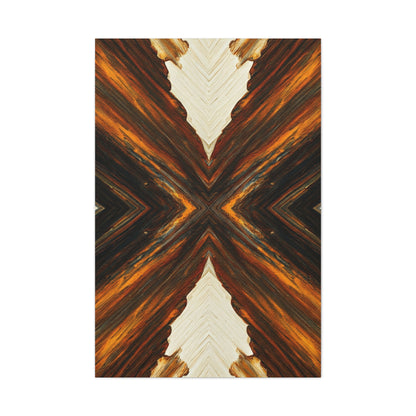 Symmetrical Earth Cross Abstract Wall Art & Canvas Prints