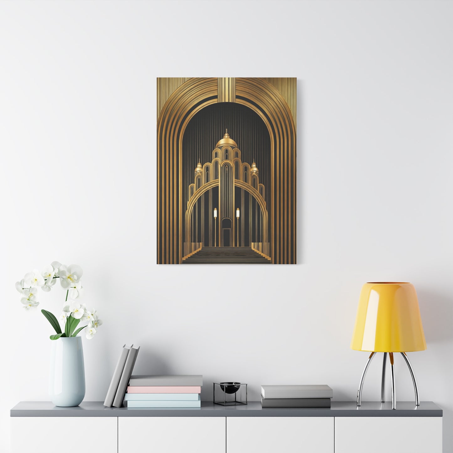 Golden Cathedral Deco Architecture Wall Art & Canvas Prints