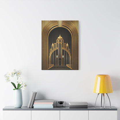 Golden Cathedral Deco Architecture Wall Art & Canvas Prints