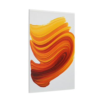 Solar Flame Flow Abstract Wall Art & Canvas Prints