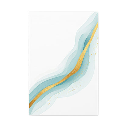 Gold Vein Flow Abstract Wall Art & Canvas Prints