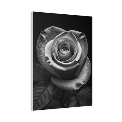 Classic Rose Close-Up Monochrome Wall Art & Canvas Prints