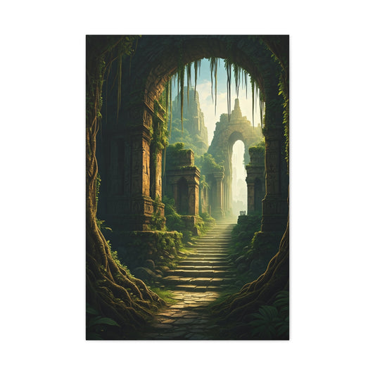 Enchanted Ruins Gateway Fantasy Landscape Wall Art & Canvas Prints