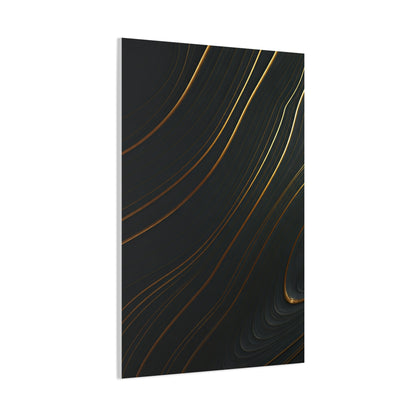 Golden Trace Minimalist Wall Art & Canvas Prints
