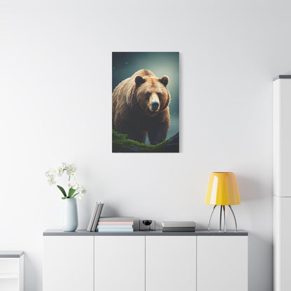 Golden-Toned Bear Portrait Wall Art & Canvas Prints