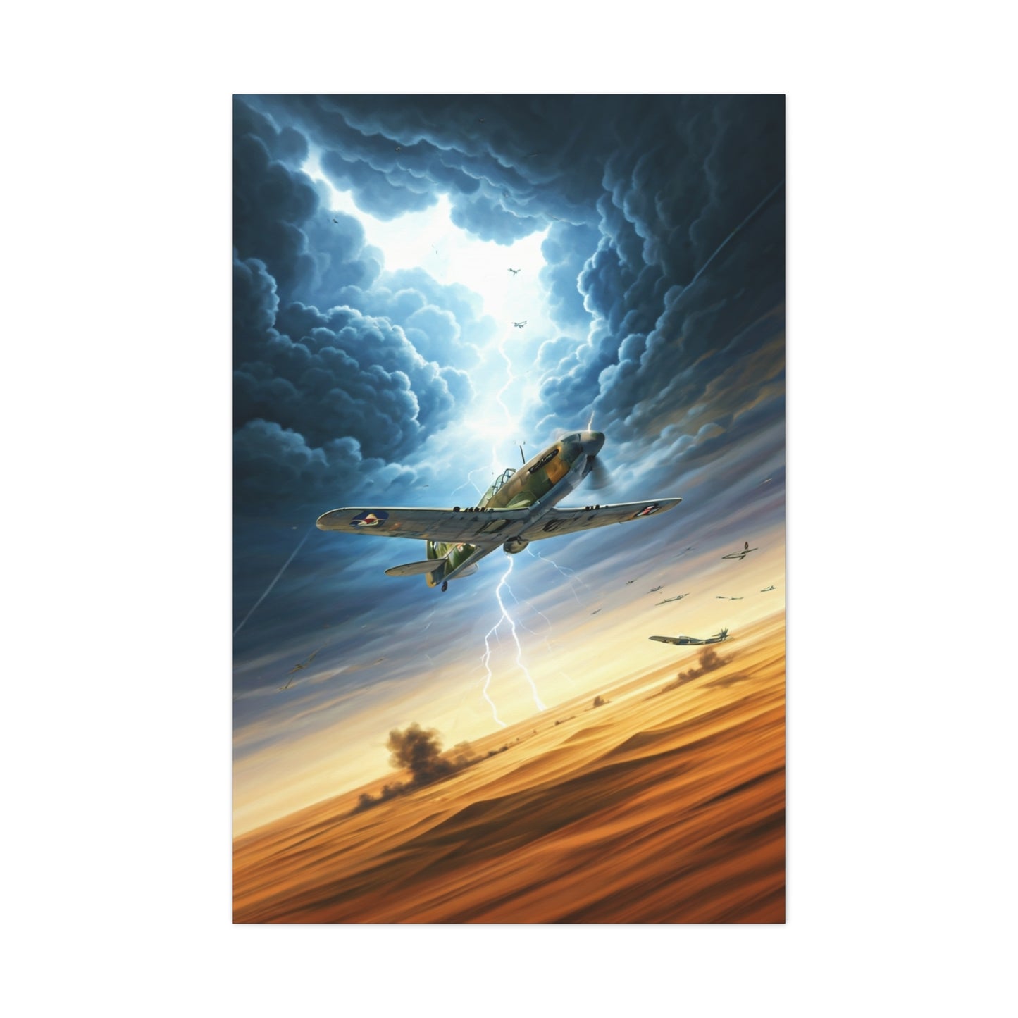 Lightning Run Combat Flight Wall Art & Canvas Prints