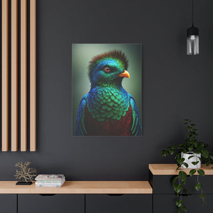 Iridescent Blue-Green Songbird Wall Art & Canvas Prints