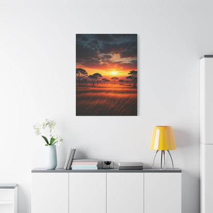Firelight Savanna Evening Wall Art & Canvas Prints