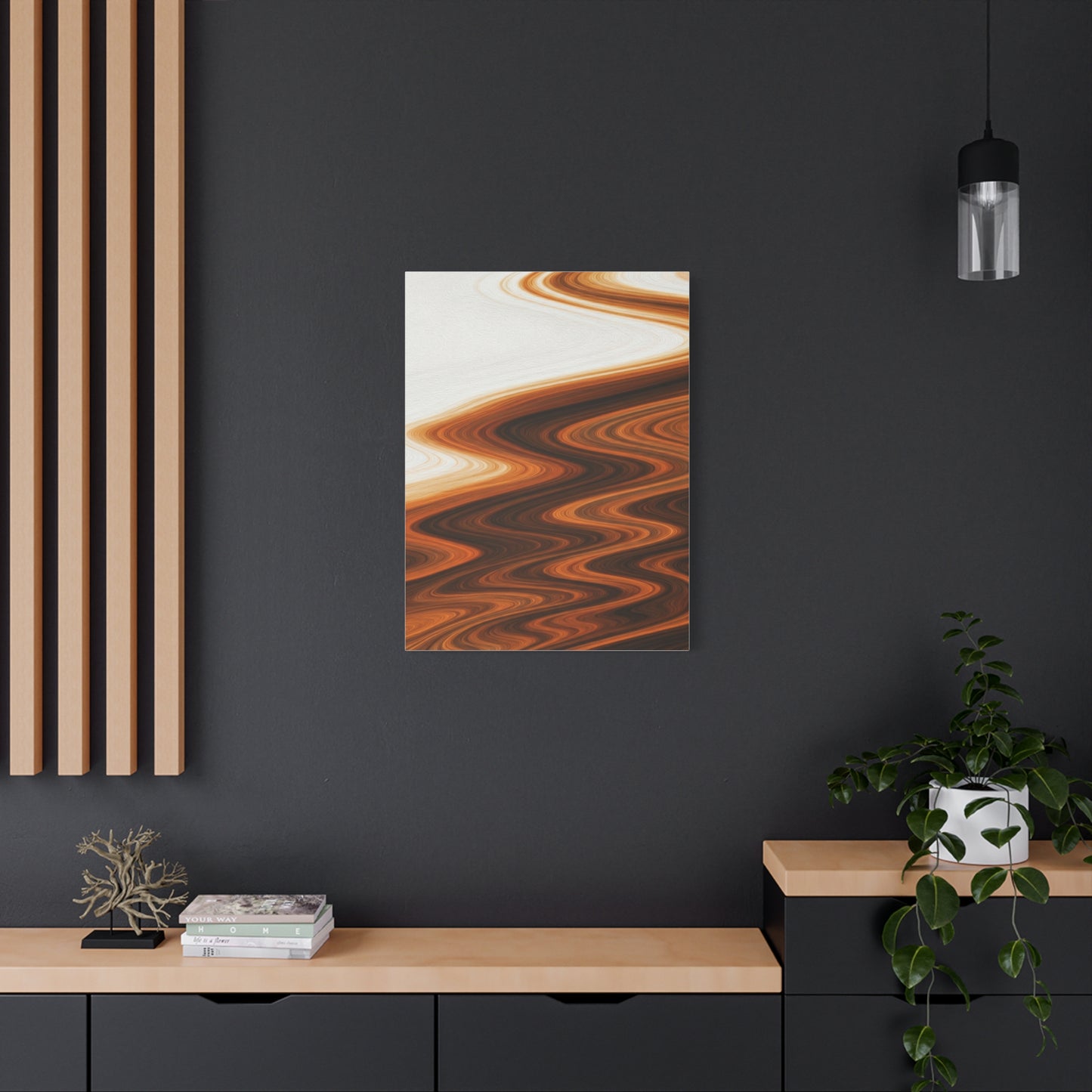 Warm Ripple Flow Abstract Wall Art & Canvas Prints