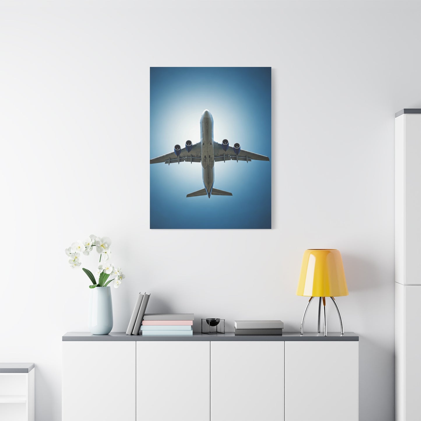 Airplane Ascent Into the Open Sky Wall Art & Canvas Prints