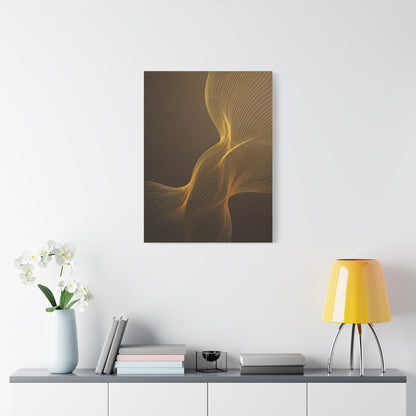 Golden Flow Light Abstract Wall Art & Canvas Prints