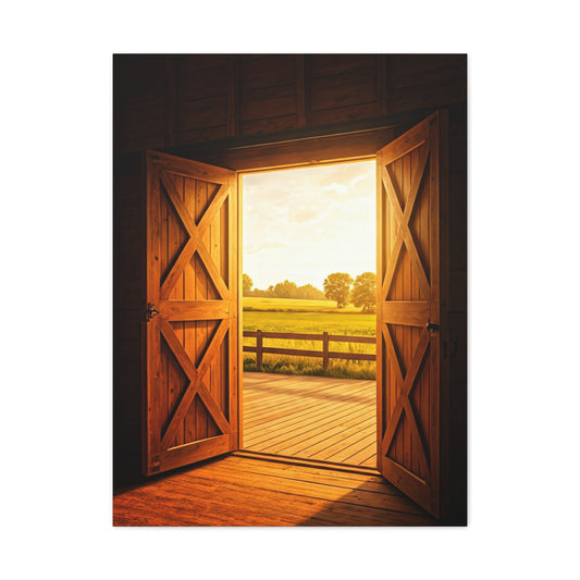 Open Barn Doors to Summer Fields Wall Art & Canvas Prints