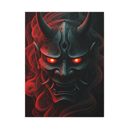 Dark Oni Mask Wall Art & Canvas Prints