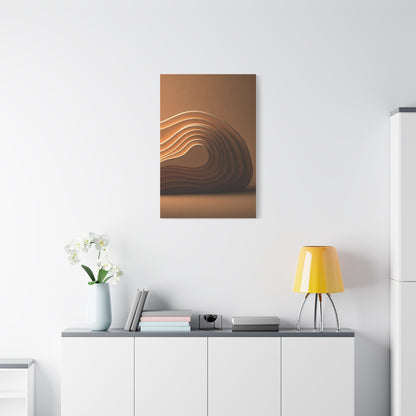 Sculpted Bronze Wave Form Wall Art & Canvas Prints
