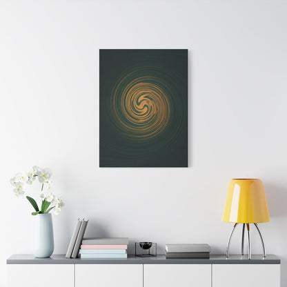 Golden Abyss Spiral Wall Art & Canvas Prints