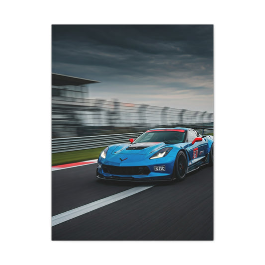 2019 Chevrolet Corvette C7 Z06 Start Finish Straight Wall Art & Canvas Prints