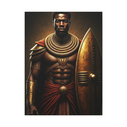 African Warrior Shield Legend Wall Art & Canvas Prints