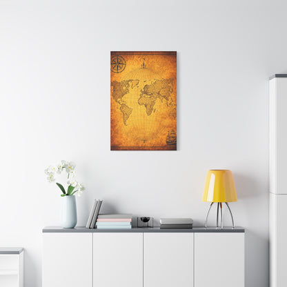 Classic Globe World Map Wall Art & Canvas Prints