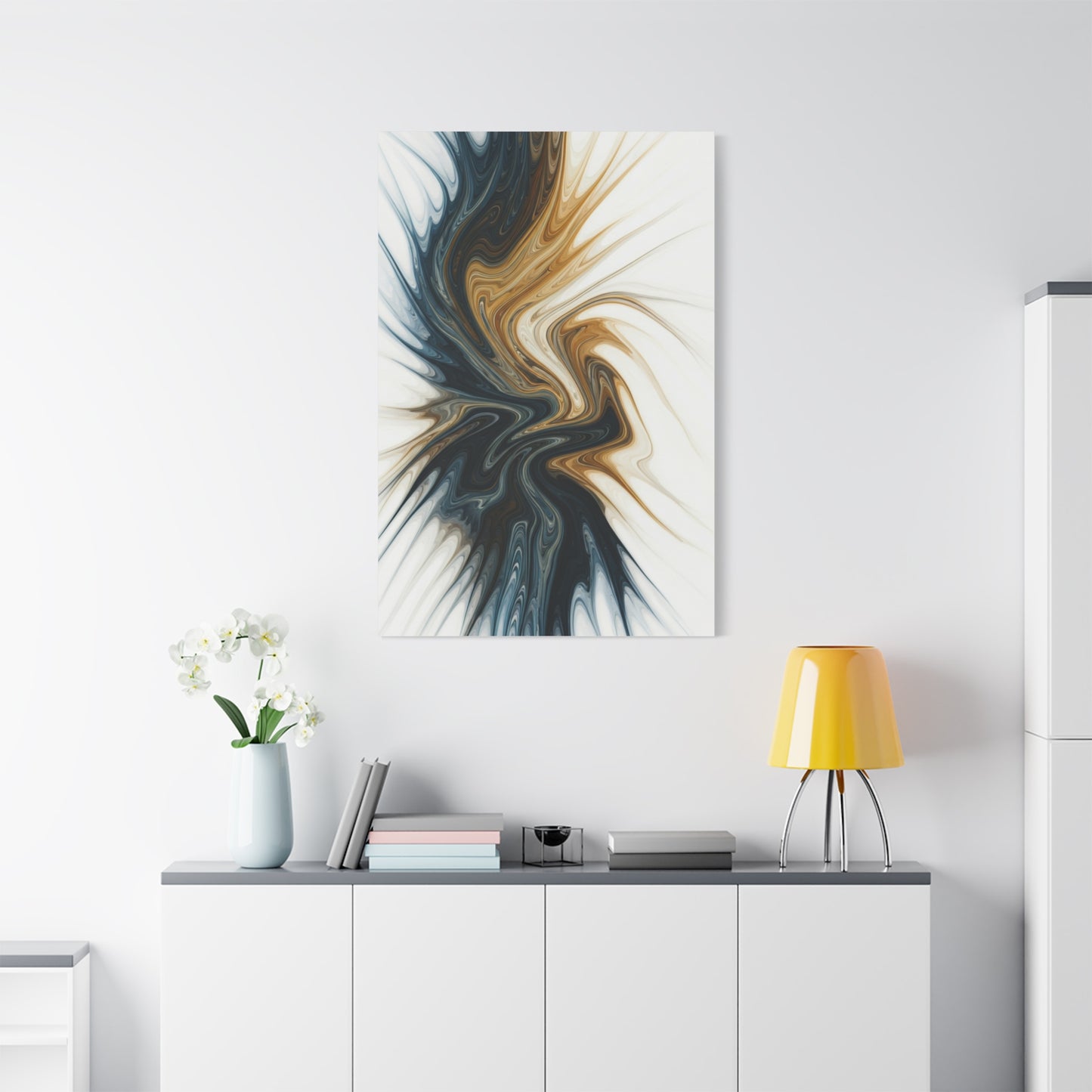 Gilded Current Flow Wall Art & Canvas Prints