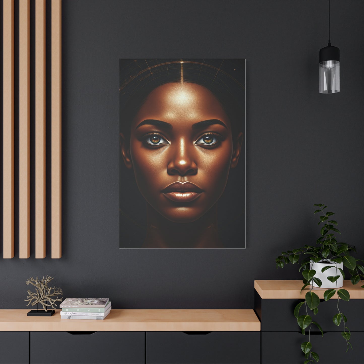 Golden Glow Goddess Portrait Wall Art & Canvas Prints