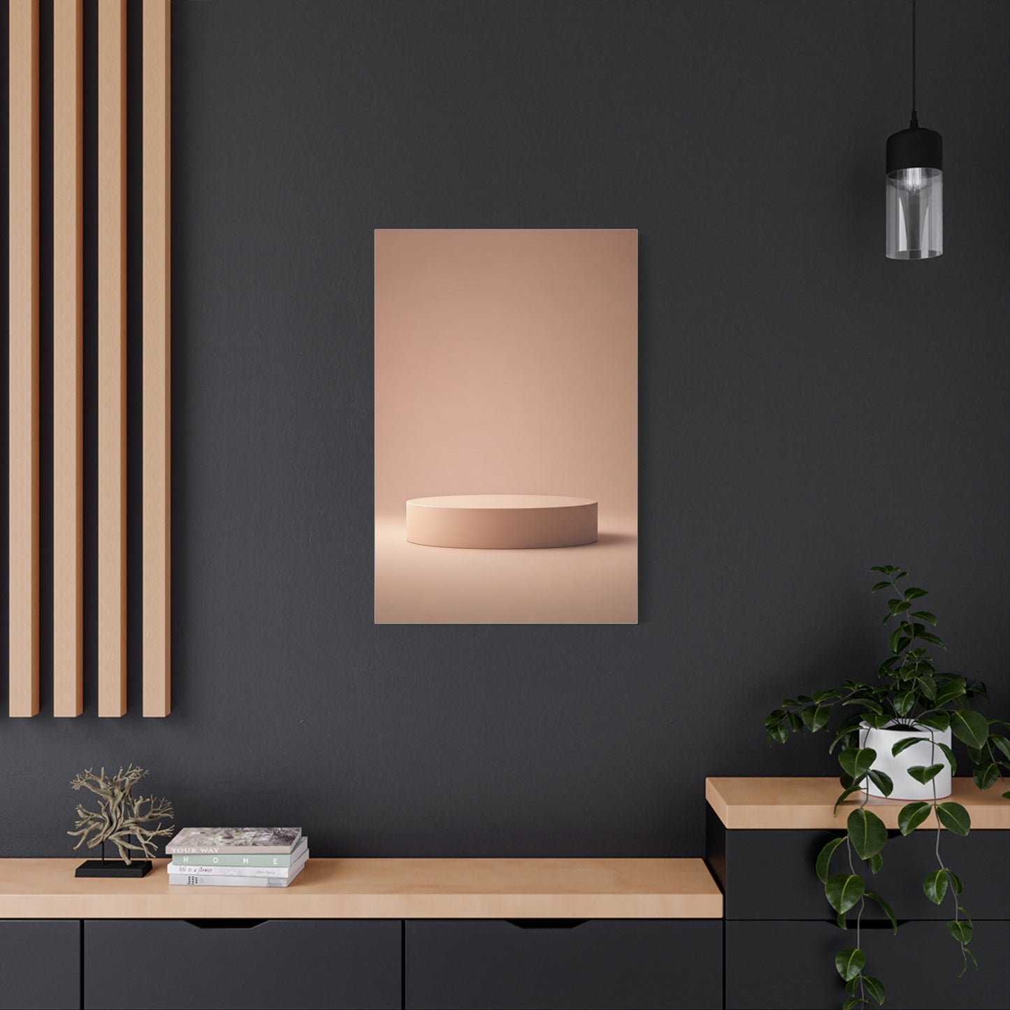 Soft Round Pedestal Minimal Display Wall Art & Canvas Prints