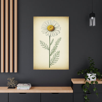Chamomile Flower Herbal Illustration Wall Art & Canvas Prints