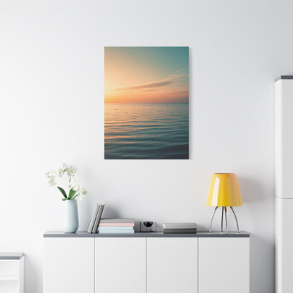 Tranquil Sunset Sea Horizon Wall Art & Canvas Prints