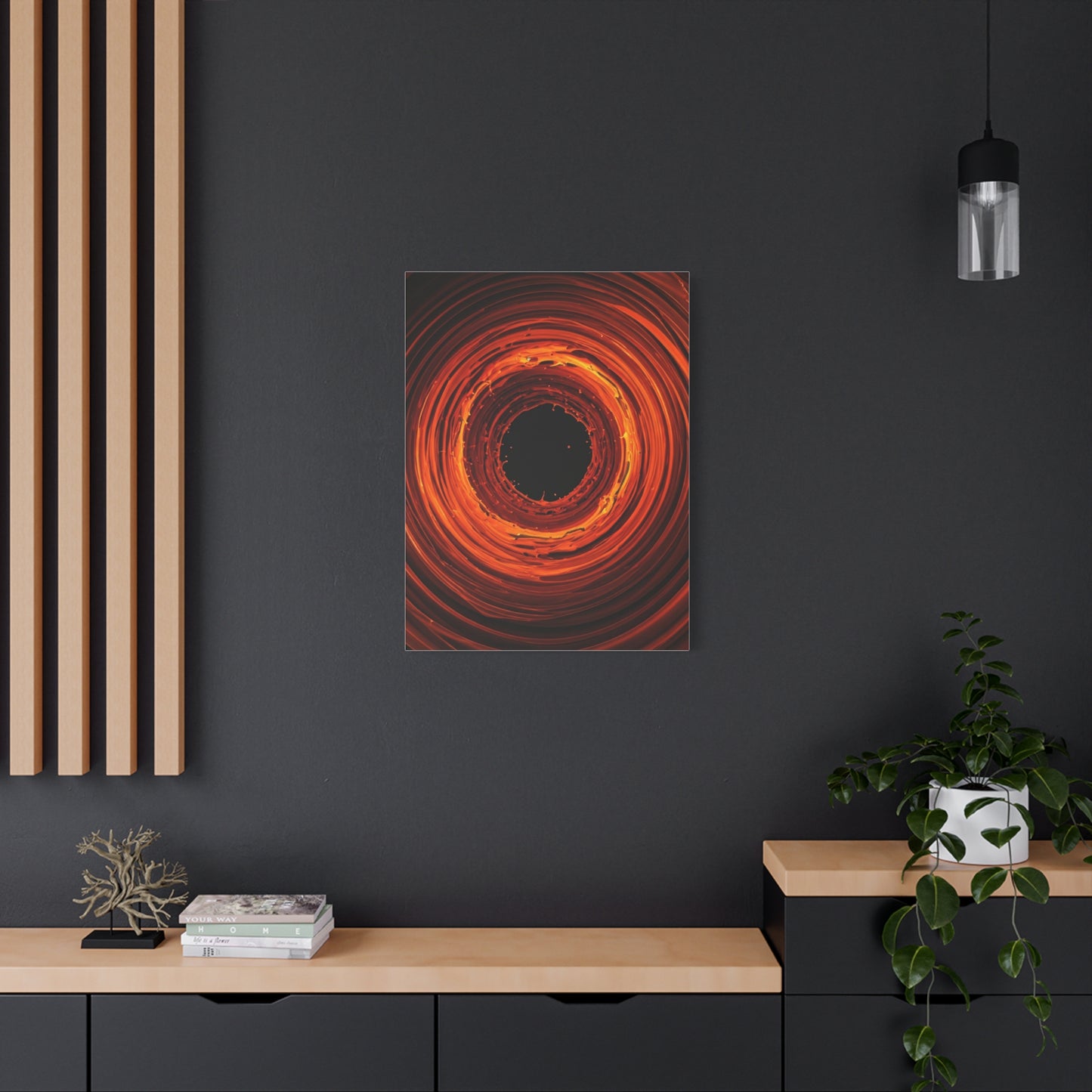 Crimson Inferno Vortex Wall Art & Canvas Prints