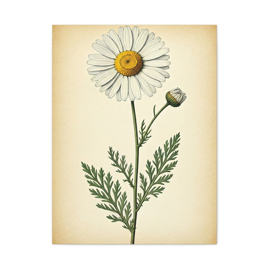 Wild Daisy Illustration Wall Art & Canvas Prints