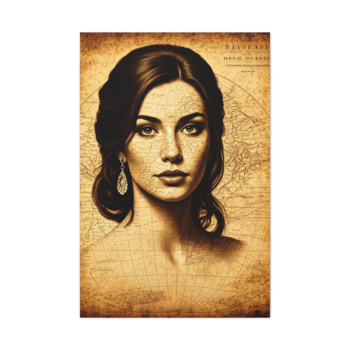 Minimal Black Silhouette World Map Wall Art & Canvas Prints