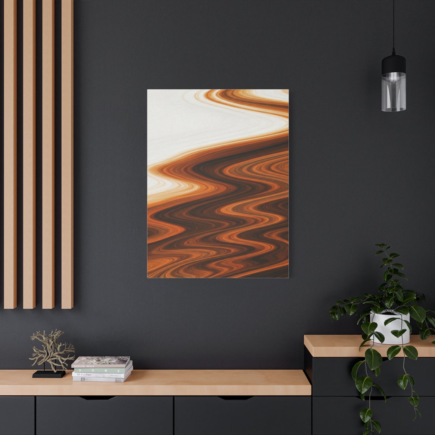 Warm Ripple Flow Abstract Wall Art & Canvas Prints