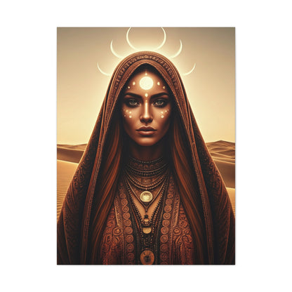 Moonlit Desert Priestess Wall Art & Canvas Prints