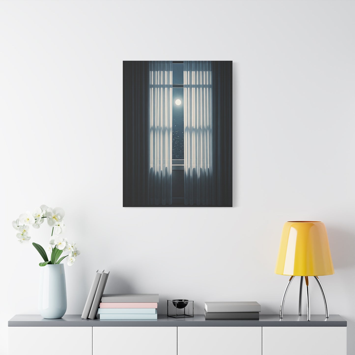 Moonlit Window Stillness Wall Art & Canvas Prints