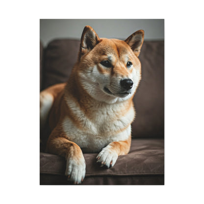 Cozy Shiba Serenity Wall Art & Canvas Print