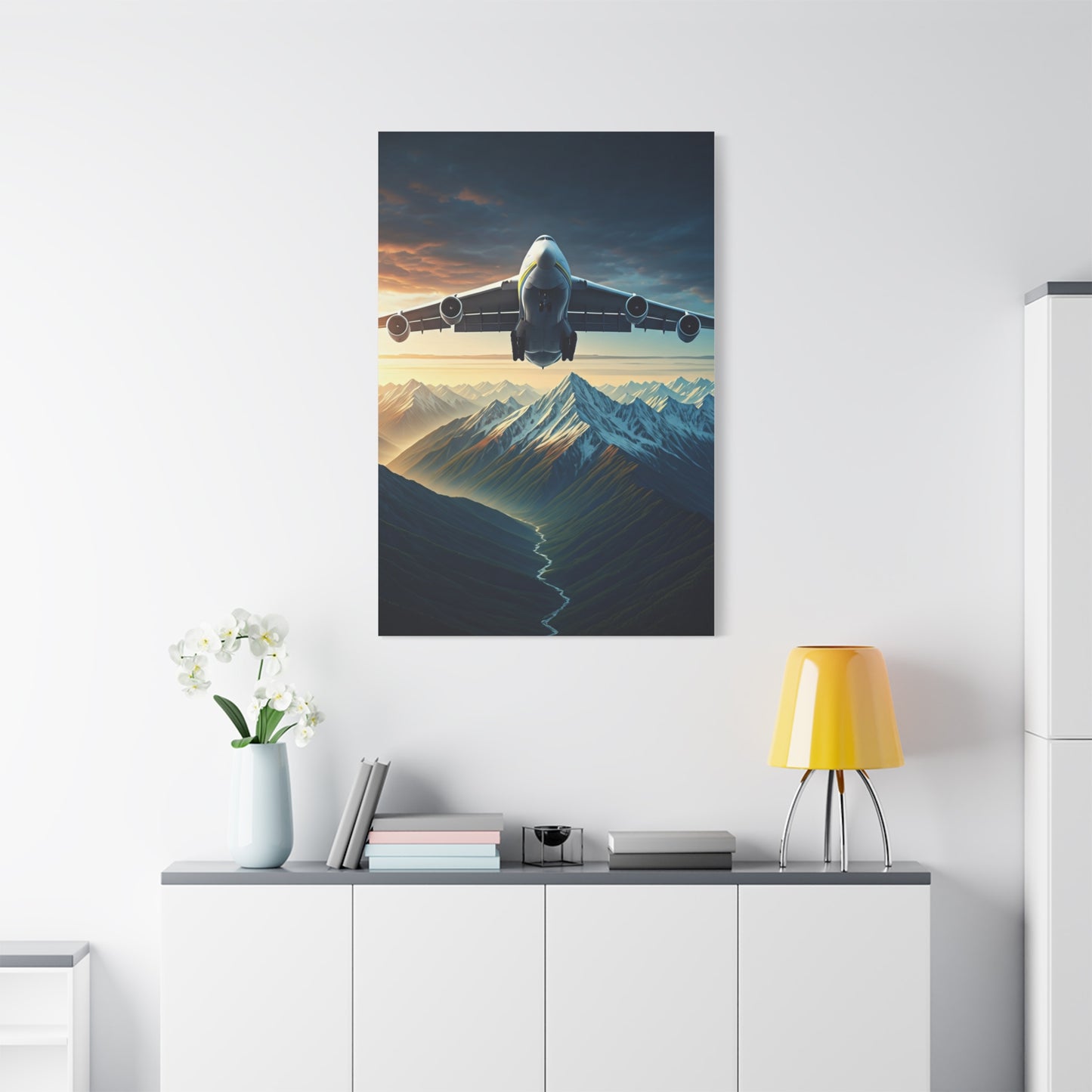 Mountain Flight Over Peaks Wall Art & Canvas Prints