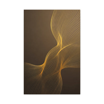 Golden Flow Light Abstract Wall Art & Canvas Prints