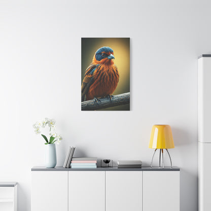 Golden Chest Songbird Portrait Wall Art & Canvas Prints