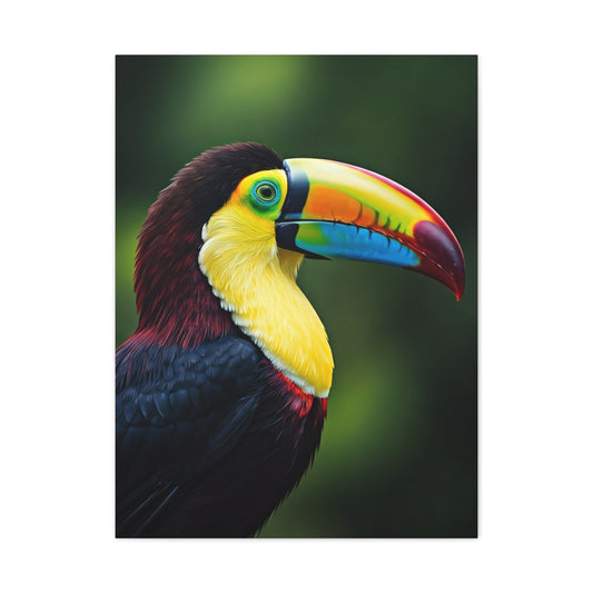 Toucan with Vibrant Yellow Beak Wall Art & Canvas Prints