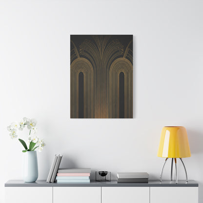 Golden Archway Symphony Art Deco Wall Art & Canvas Prints