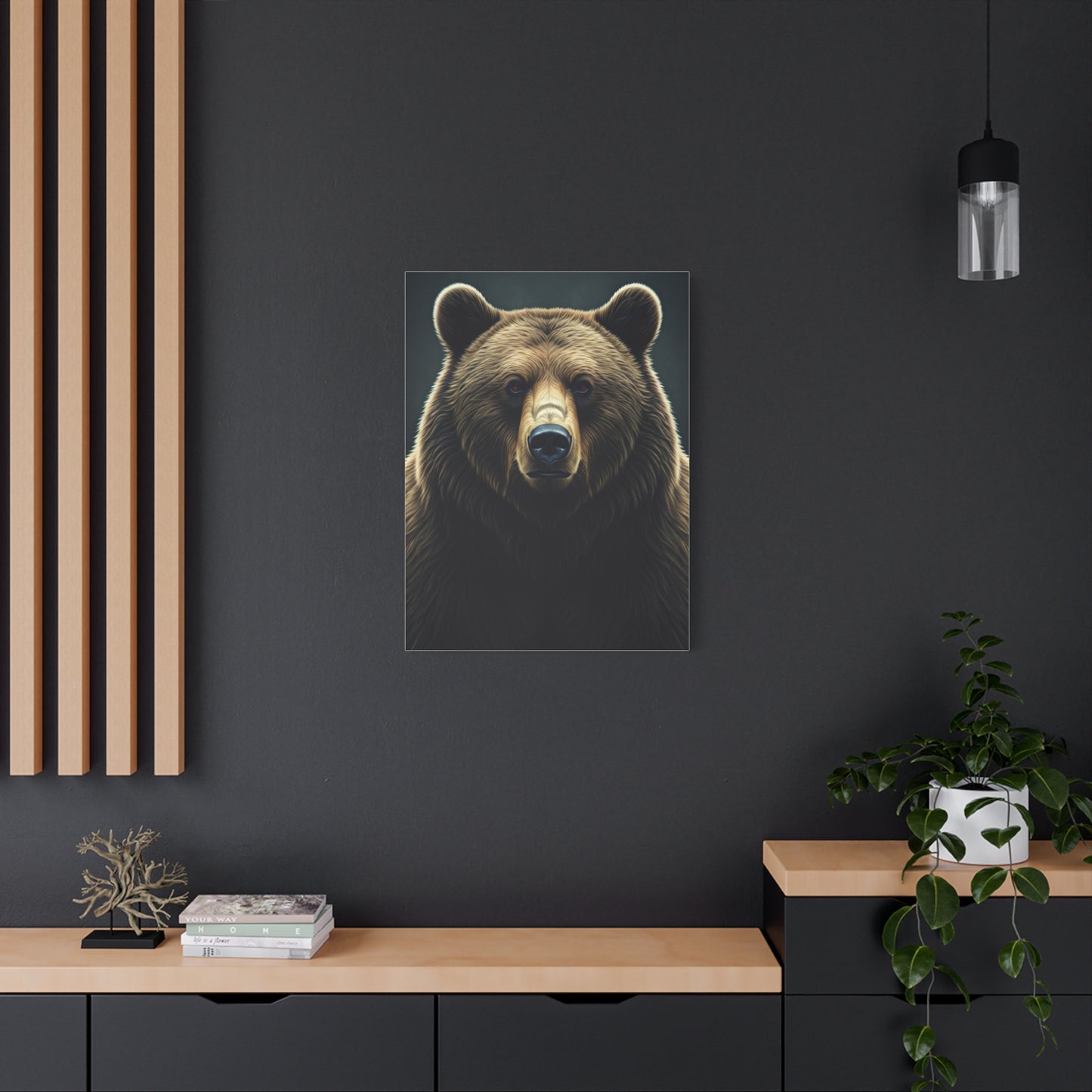 Intense Bear Gaze Wildlife Wall Art & Canvas Prints