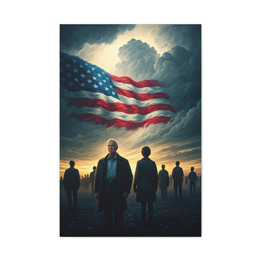 American Flag Gathering of Hope Wall Art & Canvas Prints