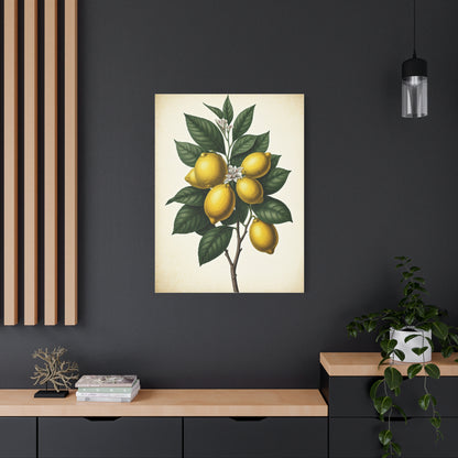 Lemon Branch Illustration Wall Art & Canvas Prints