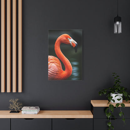 Elegant Pink Flamingo Portrait Wall Art & Canvas Prints