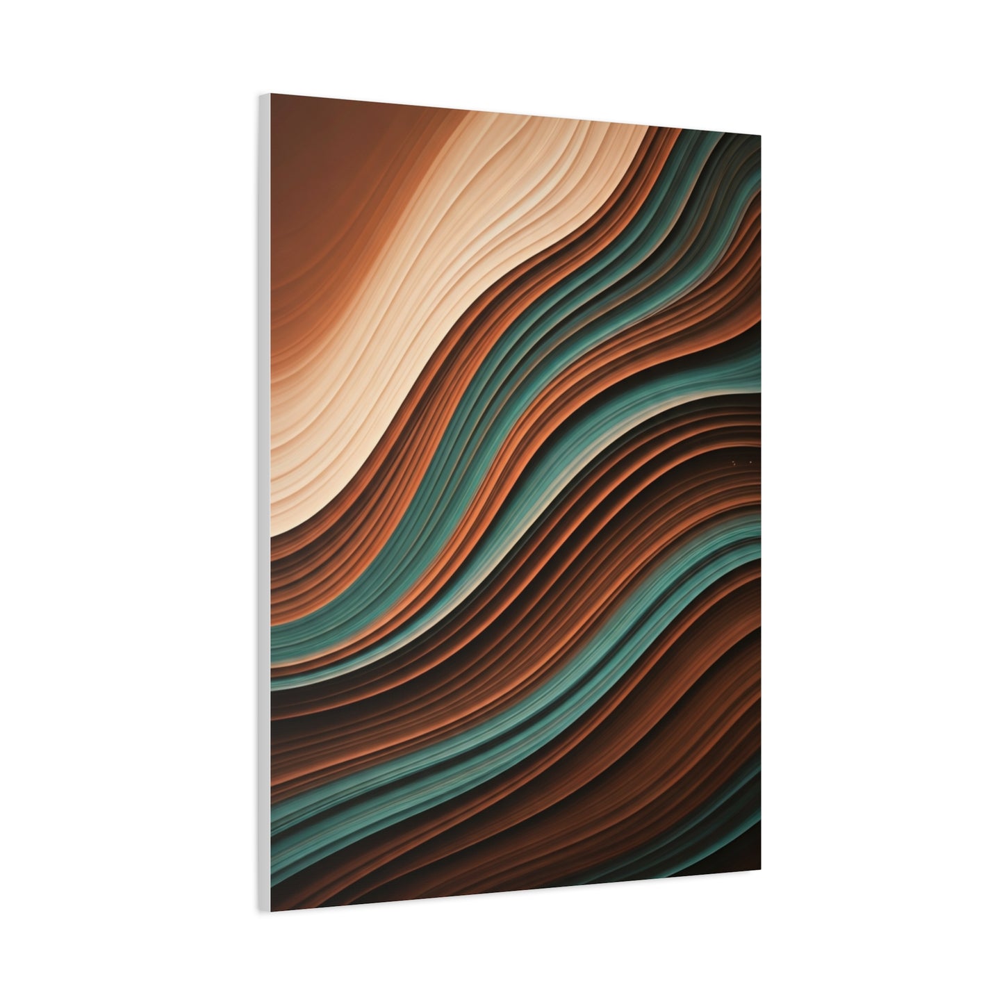 Earthtone Flow Harmony Abstract Wall Art & Canvas Prints