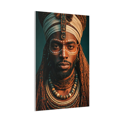 Tribal Essence Beaded Portrait Wall Art & Canvas Prints